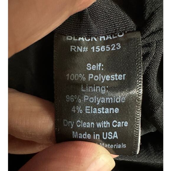 Black Halo Strapless Mini Dress - Picture 4 of 6